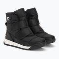 Sorel Whitney II Strap WP junior snow boots black/sea salt 4