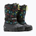 Sorel Flurry Print Boys black/black children's snow boots