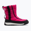Sorel Outh Whitney II Puffy Mid cactus pink/black junior snow boots 7
