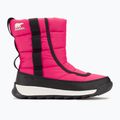 Sorel Outh Whitney II Puffy Mid cactus pink/black junior snow boots 2