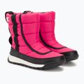 Sorel Outh Whitney II Puffy Mid cactus pink/black junior snow boots 4