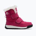 Sorel Whitney II Strap WP cactus pink/black children's snow boots 8