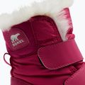 Sorel Whitney II Strap WP cactus pink/black children's snow boots 12