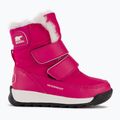 Sorel Whitney II Strap WP cactus pink/black children's snow boots 2