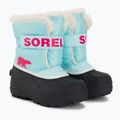 Sorel Snow Commander junior snow boots ocean surf/cactus pink 4