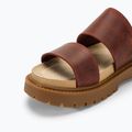 Timberland Clairemont Way women's slides dark red full grain 7
