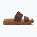 Timberland Clairemont Way women's slides dark red full grain 9