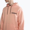 Men's Napapijri B-Boyd H pink salmon sweatshirt 8