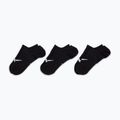 Women's socks Nike Everyday Plus Lightweight Footie 3 pairs black/white 6