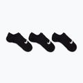 Women's socks Nike Everyday Plus Lightweight Footie 3 pairs black/white 7