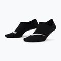 Women's socks Nike Everyday Plus Lightweight Footie 3 pairs black/white 8