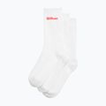 Socks Wilson Crew Logo 3 pairs bright white