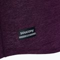 Women's running shirt Saucony Stopwatch eggplant heather 3