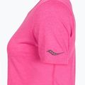 Women's running shirt Saucony Stopwatch SS fuchsia heather 4