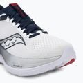 Men's running shoes Saucony Endorphin Trainer white/navy 7