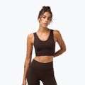 Training bra Sweaty Betty Stamina Seamless Scoop espresso brown