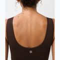 Training bra Sweaty Betty Stamina Seamless Scoop espresso brown 4