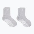 Women's socks Sweaty Betty Pilates Crew Gripper 2 pary light grey marl