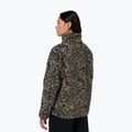 Women's sweatshirt Sweaty Betty Plush Contrast Zip Up Fleece brown ink leopard print 3