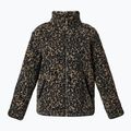 Women's sweatshirt Sweaty Betty Plush Contrast Zip Up Fleece brown ink leopard print 7