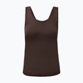 Women's yoga T-shirt Sweaty Betty Seamless Ruched Tank espresso brown 6