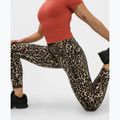 Women's training leggings Sweaty Betty Power Piping Workout 7/8 brown ink leopard print 7