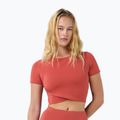 Women's yoga T-shirt Sweaty Betty All Day Wrap terrazzo red
