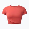Women's yoga T-shirt Sweaty Betty All Day Wrap terrazzo red 6