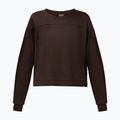 Women's sweatshirt Sweaty Betty After Class Yoke Crop espresso brown 6