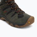 Men's trekking boots KEEN Headout Mid Waterproof black olive/fossil orange 7