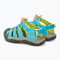 KEEN Newport Boundless blue atoll/daiquiri green children's sandals 3