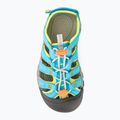 KEEN Newport Boundless blue atoll/daiquiri green children's sandals 6