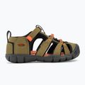 KEEN Seacamp II CNX dark olive/gold flame children's sandals 2