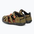 KEEN Seacamp II CNX dark olive/gold flame children's sandals 3