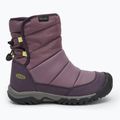 KEEN Puffrider WP junior snow boots black plum/daiquiri green 2