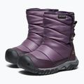 KEEN Puffrider WP children's snow boots black plum/daiquiri green 2