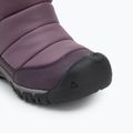 KEEN Puffrider WP children's snow boots black plum/daiquiri green 7