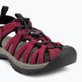KEEN Whisper beaujolais/ black women's sandals 7