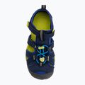 Junior's sandals KEEN Seacamp II CNX naval academy/chartreuse 5