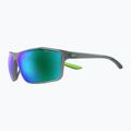 Men's Nike Windstorm matte dark grey/grey/green sunglasses 5