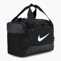 Nike Brasilia 9.5 Duffle 25 l training bag black/black/white 2