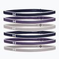 Under Armour Ua Mini Headbands 0.4" 6pcs navy blue-purple-grey 1286016-412 4