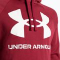 Men's Under Armour Rival Fleece Big Logo HD hoodie red and white 1357093 6