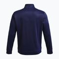 Men's Under Armour Fleece 1/4 Zip midnight navy/black training sweatshirt 5