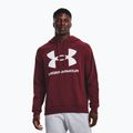 Men's Under Armour Rival Fleece Big Logo HD chestnut red sweatshirt