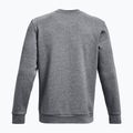 Men's Under Armour Essential Fleece Crew sweatshirt pitch gray medium heather/white 5