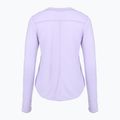Women's Brooks Distance Graphic LS heather violet dash/stripe running shirt 2