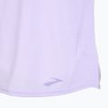 Women's Brooks Distance Graphic LS heather violet dash/stripe running shirt 4