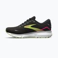 Brooks Ghost 15 women's running shoes black/ebony/sharp green 13