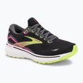 Brooks Ghost 15 women's running shoes black/ebony/sharp green